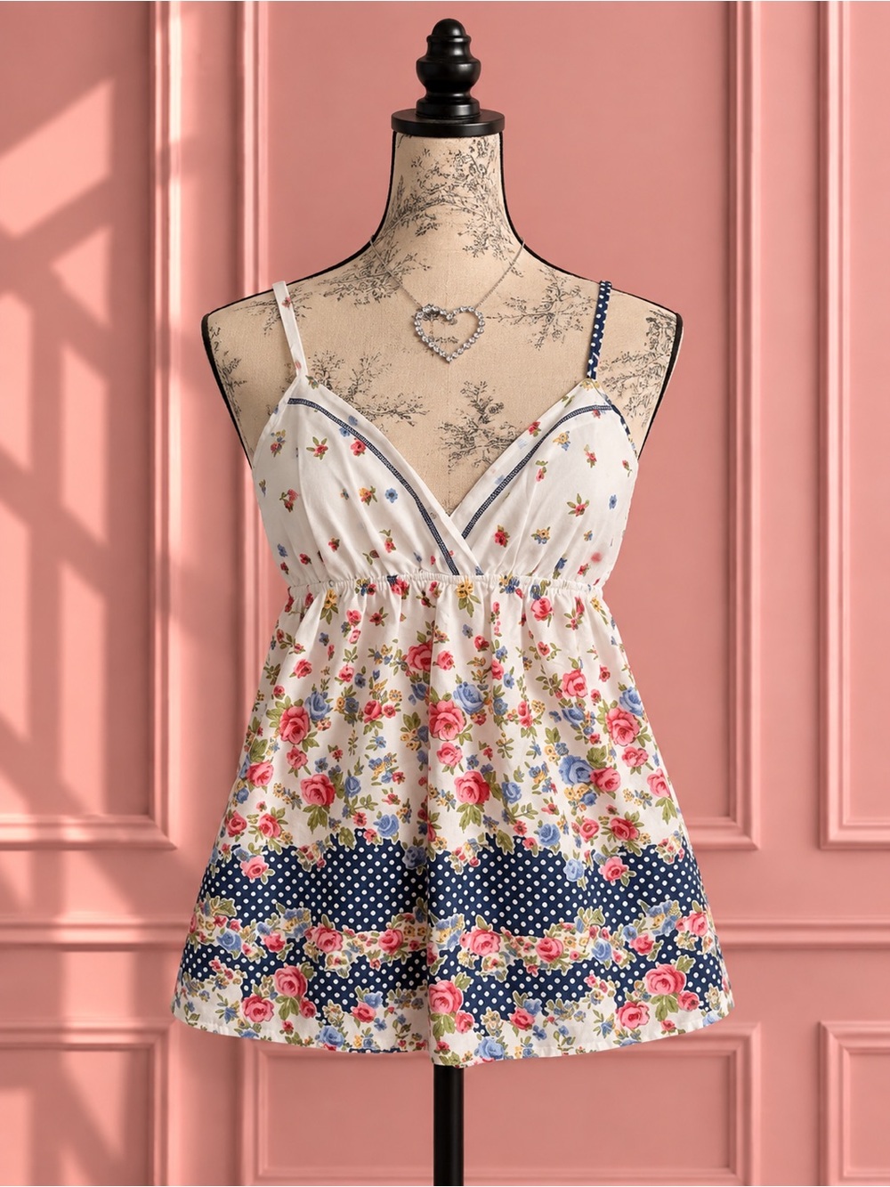 Y2K Forever 21 Floral Cotton Cami Top Size S